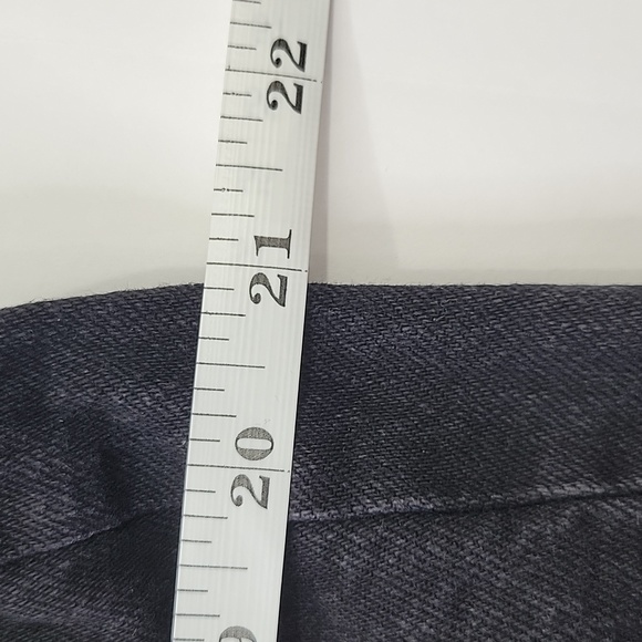 Boohoo BLUE Black Distressed High Waist Jeans SZ 10 - Picture 6 of 14